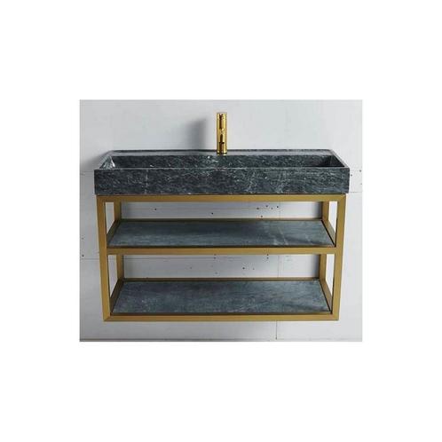 Badkamermeubel Casajoy Gold 100x42x55cm Met Natuurstenen, Doe-het-zelf en Verbouw, Sanitair, Bad, Nieuw, Ophalen of Verzenden