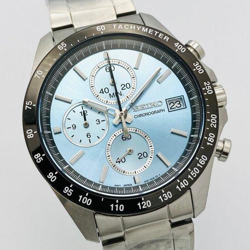 Seiko - Sky Blue Chronograph - Zonder Minimumprijs - 8T63 -, Sieraden, Tassen en Uiterlijk, Horloges | Antiek