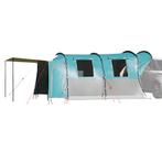 vidaXL Autotent 4-persoons waterdicht blauw, Caravans en Kamperen, Verzenden, Nieuw, Tot en met 2