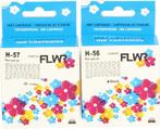 FLWR HP 56 en 57 Multipack zwart en kleur, Nieuw, Cartridge, FLWR, Verzenden