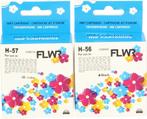 FLWR HP 56 en 57 Multipack zwart en kleur, Computers en Software, Printerbenodigdheden, Nieuw, Cartridge, FLWR, Verzenden