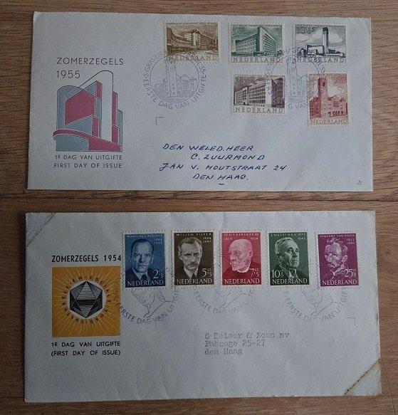 Nederland 1953/1997 - Beschreven Eerste Dag Enveloppen, Postzegels en Munten, Postzegels | Nederland