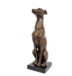 Beeldje - Winhond - Brons, Antiek en Kunst