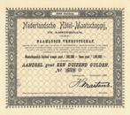 Nederlandsche Hotel-Maatschappij, aandeel, Amsterdam-1925,, Postzegels en Munten, 1920 tot 1950, Ophalen of Verzenden, Aandeel