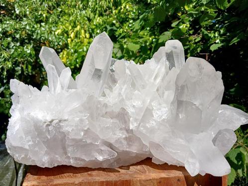 Bergkristal ( Lemurish ) cluster XXL 28 kilo, Verzamelen, Mineralen en Fossielen, Mineraal, Ophalen
