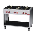 Professionele Gaskooktafel 25,8kW | 6 Branders Gastro-M, Verzenden, Nieuw in verpakking