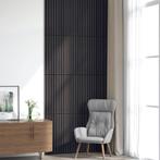 vidaXL Akoestische wandpanelen 8 st latten 60,5x60 cm, Doe-het-zelf en Verbouw, Verzenden, Nieuw