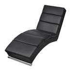Chaise Longue Kunstleer Zwart - Tweedekansje: Luxe voor W..., Huis en Inrichting, Banken | Sofa's en Chaises Longues, Eenpersoons