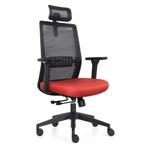 Bureaustoel Napoli Deluxe 4D - NEN-EN 1335 - Rood, Huis en Inrichting, Bureaus, Ophalen of Verzenden, Nieuw