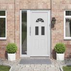 vidaXL Plantenbak 2 pcs Wit 30 x 30 x 30 cm Staal, Verzenden, Minder dan 60 cm, Nieuw, Metaal