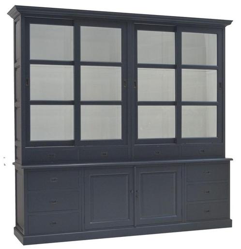 Buffetkast XL zwart Oudorp 240cm, Huis en Inrichting, Kasten | Buffetkasten, Ophalen of Verzenden