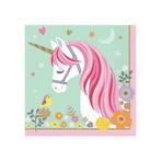 Unicorn Servetten Roze 33cm 16st, Verzenden, Nieuw