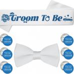 Groom to Be en Grooms Drinking Team set 16-delig, Kleding | Heren, Trouwkleding en Trouwaccessoires, Verzenden, Zwart, Nieuw, Accessoires