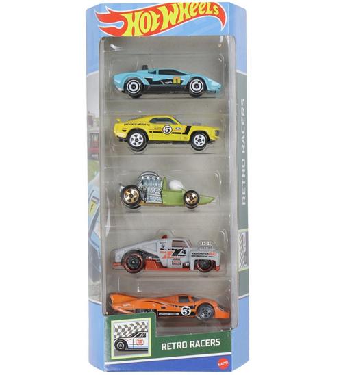 Hot Wheels Autos - 5-pack - Retro Racers, Kinderen en Baby's, Speelgoed | Overig, Verzenden