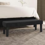vidaXL Bankje 100x30x30 cm fluweel zwart, Huis en Inrichting, Verzenden, Nieuw, Stof, Minder dan 150 cm