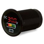 Voltmeter met accu indicator Digitaal LED 12-24 Volt, Ophalen of Verzenden, Nieuw