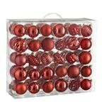 Kerstballen Set - 60 Stuks - Ø7 cm - Onbreekbaar - Rood, Diversen, Kerst, Verzenden, Nieuw