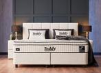 Opberg boxspring Teddy 180x200 Beige, Verzenden, Nieuw, Beige, Modern