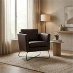 Leren fauteuil Club, Huis en Inrichting, Fauteuils, Nieuw, Ophalen of Verzenden, 75 tot 100 cm, Industrieel, Modern