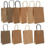Fako Bijoux® - 12 Papieren Uitdeeltasjes Natural Print -, Verzenden, Nieuw