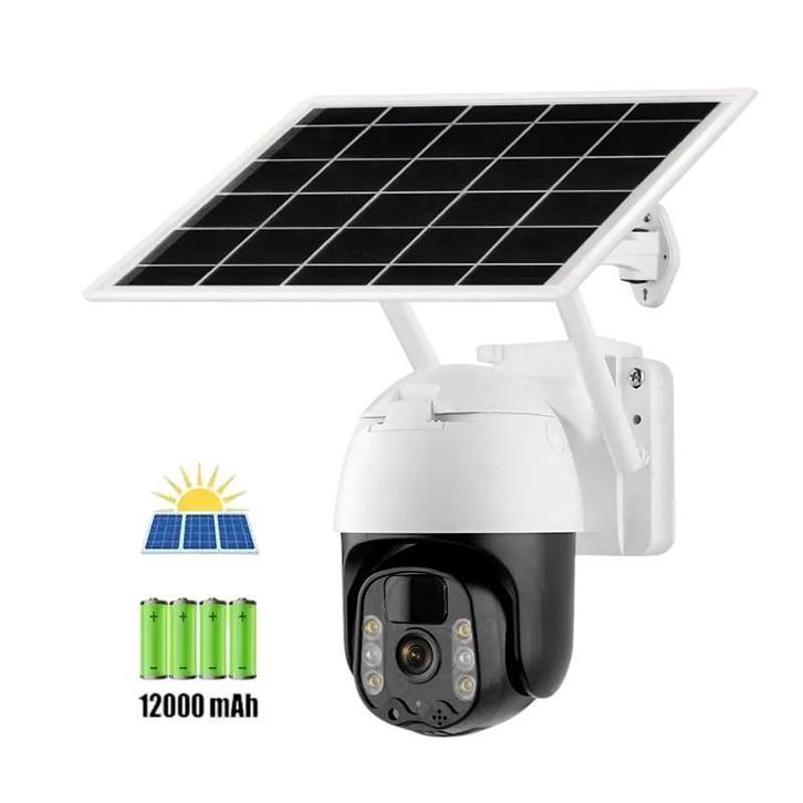 Wifi | 4G PTZ Beveiligingscamera | Zonnepaneel | Nachtzicht, Audio, Tv en Foto, Videobewaking, Nieuw, Buitencamera, Verzenden
