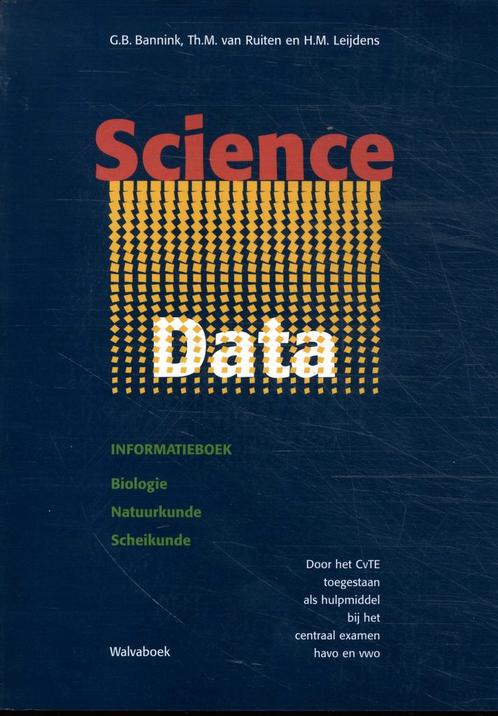 Sciencedata 9789402082203, Boeken, Wetenschap, Zo goed als nieuw, Verzenden