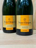 2015 Veuve Clicquot, Vintage - Champagne Brut - 2 Flessen, Verzamelen, Wijnen, Nieuw