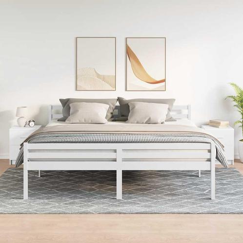 vidaXL Nachtkastjes 2 st met 2 lades 40x36x50 cm wit, Huis en Inrichting, Slaapkamer | Nachtkastjes, Nieuw, Hout, Verzenden