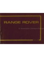 1983 RANGE ROVER CLASSIC INSTRUCTIEBOEKJE ENGELS, Auto diversen, Handleidingen en Instructieboekjes
