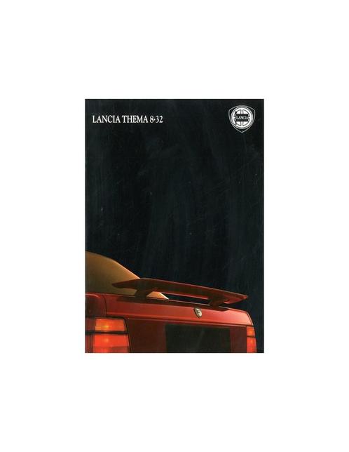 1987 LANCIA THEMA 8.32 BROCHURE ENGELS, Boeken, Auto's | Folders en Tijdschriften