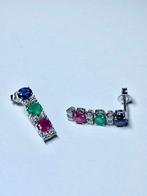 Statement oorbellen - 18 karaat Witgoud - 2.50ct. tw.