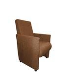 Eetkamerstoel Rob - eetkamerstoelen - Cognac, Nieuw, Stof