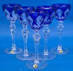 Peill & Putzler – 5 Bleikristall Likörgläser – Kobaltblau