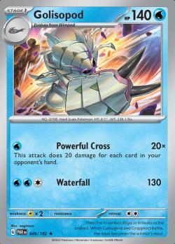 Golisopod 049/182 reverse holo Paradox Rift, Hobby en Vrije tijd, Verzamelkaartspellen | Pokémon, Losse kaart, Nieuw, Foil, Ophalen of Verzenden