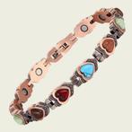 Luxe gezondheidsarmband magnetisch koper - 0,8 cm, Sieraden, Tassen en Uiterlijk, Armbanden, Ophalen of Verzenden, Nieuw