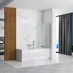 REA Chromen badwand - Gehard glas - 80x140 cm - Universel..., Doe-het-zelf en Verbouw, Sanitair, Ophalen of Verzenden, Nieuw