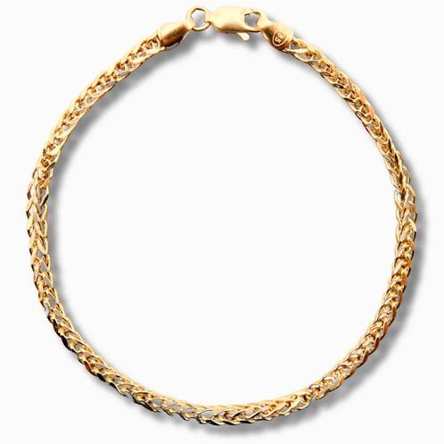 Gouden Spiga Armband 14K, Sieraden, Tassen en Uiterlijk, Armbanden, Goud, Nieuw, Goud