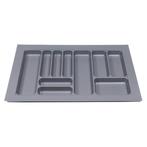 Bestekbak 795 mm tot 900 mm breed zilvergrijs (Basic), Nieuw