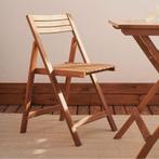 *WOONWINKEL* Kave Home Sadirar Balkon Klapstoel Massief Acac, Verzenden, Nieuw, Hout