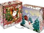 Doorkijk 3D Kerstkaart met Kerstman en cadeautjes - Pop-u..., Diversen, Verzenden, Nieuw