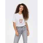 Only Shirt met korte mouwen ONLBURST LIFE S/S POPCORN, Kleding | Dames, Verzenden, Nieuw