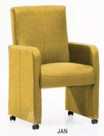 Eetkamerstoel Jan - eetkamerstoelen - Goud, Nieuw, Stof