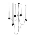 Flos Aim small Sospensione LED 5-lichts, zwart (Hanglampen), Verzenden, Nieuw