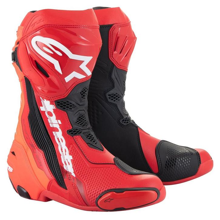 Alpinestars Supertech R Laarzen Helder Rood Fluo Rood, Motoren, Kleding | Motorkleding, Heren, Nieuw met kaartje, Laarzen, Verzenden