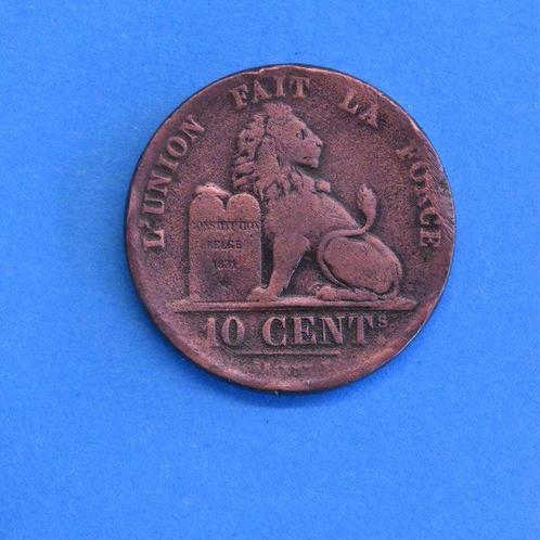 België. Leopold I. 10 Cents 1855 (Zonder Minimumprijs), Postzegels en Munten, Munten | Nederland