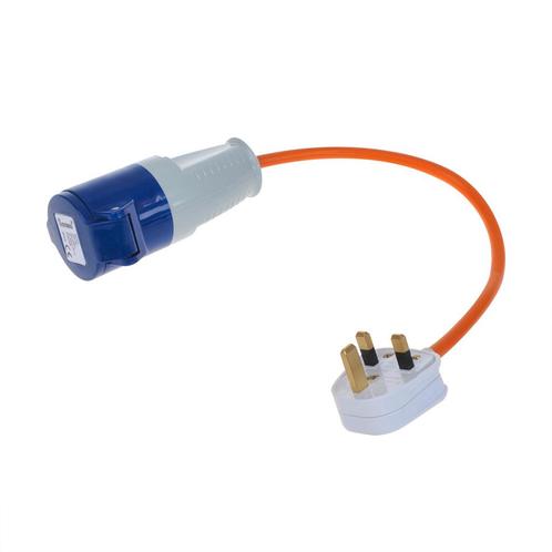 Verloopkabel 40cm  UK stekker naar CEE, Caravans en Kamperen, Camper-accessoires, Verzenden