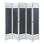 Kamerscherm Dorotea scheidingswand 200x170 cm wit en donkerg, Huis en Inrichting, Verzenden, Nieuw