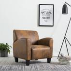 vidaXL Fauteuil kunstsuède bruin, Huis en Inrichting, Fauteuils, Verzenden, Nieuw