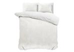 Sleeptime Velvet Uni Dekbedovertrek Wit - 200 x 200/220 + 2, Nieuw