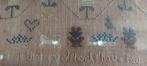 Wanddecoratie - Stick-Sampler uit 1867 – met de hand gestikt